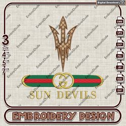 NCAA Arizona State Sun Devils Gucci Embroidery Design, NCAA Teams Embroidery Files, NCAA Machine Embroidery