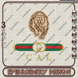 NCAA California Golden Bears Gucci Embroidery Design, NCAA Teams Embroidery Files, NCAA Machine Embroidery