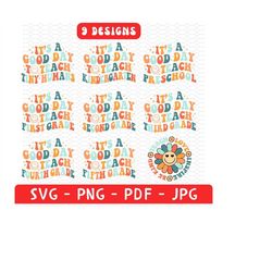 Back to School Bundle Svg Png, It's A Good Day To Teach Tiny Human, Kindergarten, Preschool, First,Second, Third,Fourth,