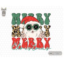 Merry Christmas Png, Santa Claus Png, Christmas Sublimation Png, Trendy Christmas Png, Holiday Png, Winter Png, Christma