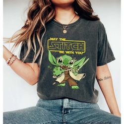 Retro Disney Stitch Comfort Colors Shirt, May The Stitch Be With You Shirt, Lilo and Stitch Shirt, Disneyworld Shirts, D