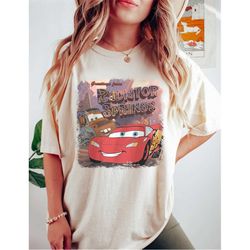 Disney Pixar Cars Lightning McQueen Vintage Race T-Shirt, Disney Cars Shirt, Disney Shirt, Disney Pixar Cars Land Shirt,