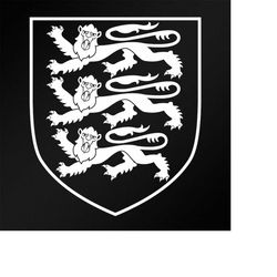 three lions royal arms of england crest vinyl decal sticker