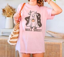 Bull Sheet Halloween Shirt, Cow Western Halloween Tshirt, Bull Sheet Shirt, Halloween Pumpkin Shirt, Western Graphic Tee