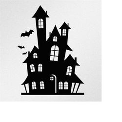 halloween haunted house bats vinyl decal sticker