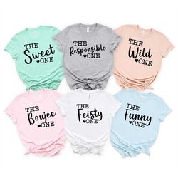 Best Friend Vacation Shirt,Girls Trip Shirt,Girls Party Shirts,The Sassy One, The Wild The Funny Shirt,Cousin Vacation S