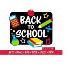Back To School SVG, Back To School Clipart, Svg Files, School SVG, First Day of School SVG, Cricut Cut Files