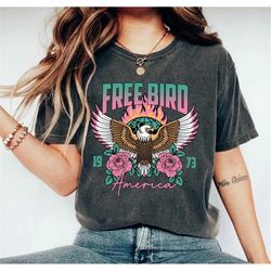 Free Bird Shirt | Free Bird Tee | Eagle Shirt | Thunderbird Shirt | Retro Music Shirt | Unisex Cotton Shirt