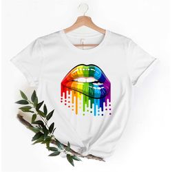 Rainbow Lips Shirt, Rainbow Pride Lips Shirt, LGBT Lips Shirt, LGBTQ Lips Shirt, Pride Shirt, Colorful Lips Shirt, Cool
