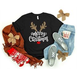 Merry Christmas Reindeer Shirt, Reindeer Shirt, Christmas Family Shirt, Christmas Shirt, Merry Christmas Shirt, Christma