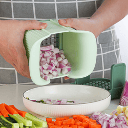 Multifunctional Vegetable Chopper, French Fries Cutter, Hand Pressure Onion Dicer