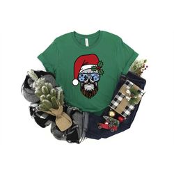 Dad Skull Christmas Shirt, Santa Skull Shirt, Christmas T-shirt, Trendy Christmas T-shirt, Christmas Tee, Christmas Day