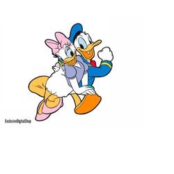 Donald & Daisy Duck SVG, Duck SVG, Cut File - Digital Download svg dxf eps png pdf Design For Cricut or Silhouette Cut F