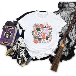 Halloween Shirt, Cute Halloween Theme Shirt for Women, Halloween T-Shirts, Halloween Things Shirt, Boo Shirt, Halloween