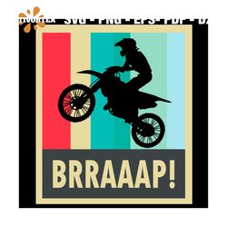 Retro Vintage Braaaap Svg, Trending Svg, Motocross Apparel Rider Svg, Motor Svg, Motor Rider
