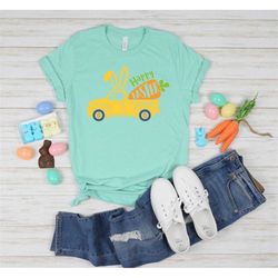 Easter Truck Shirt, Happy Easter Day Shirt,  Happy Easter Shirt, Cute Easter Shirt, Gift For Easter Day, Easter Family S