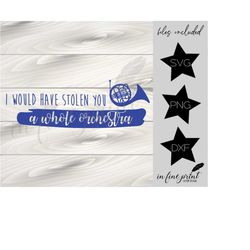 Blue French Horn // The Whole Orchestra // HIMYM Ted Quote // How I Met Your Mother SVG