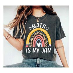 Math is My Jam Shirt, Teacher Shirt, Gift for Teacher, Funny Teacher Shirt, School Shirt, Teacher Gifts, Math Lover Shir