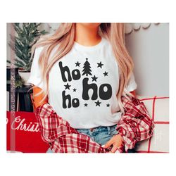 Ho Ho Ho Svg, Christmas Svg, Funny Christmas Shirt Svg, Christmas Tree Svg, Holiday Svg, Winter Svg Cut File for Cricut,