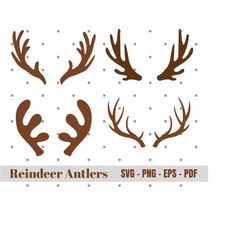 Reindeer Antlers SVG Deer Antlers Svg Christmas svg Deer Svg Merry Christmas Svg Horns Svg svg for cricut Instant Downlo