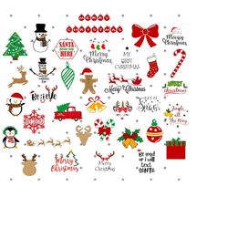 CHRISTMAS SVG Bundle, CHRISTMAS Clipart, Christmas Svg Files For Cricut, Merry Christmas Svg, Instant Download