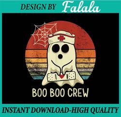 Boo Boo Crew Nurse Halloween Nurse Happy Halloween PNG, Pumpkin PNG, Ghost PNG, Sublimation Designs Download