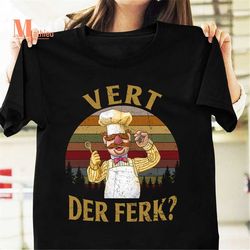 Swedish Chef Vert Der Ferk Sunset Vintage T-Shirt, Swedish Chef Shirt, Chef Vert Der Ferk Shirt, Funny Chef Shirt