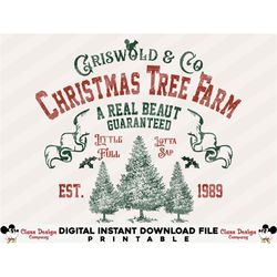 Christmas Tree Farm PNG, Family Christmas PNG, Christmas Movie PNG, Retro Christmas Png, Merry Christmas Png, Digital Do