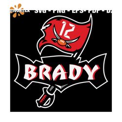 Brady Tampa Bay Buccaneers NFL Svg, Sport Svg, Football Svg, NFL Svg, Tom Brady Svg