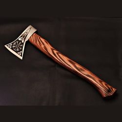 Custom Handmade Forged Carbon Steel Viking Axes Camping Axe Fathers Day Gift AG