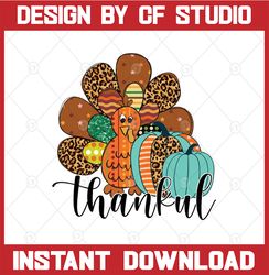 Thanksfull, Thanksgiving Turkey, Sublimation Design, Gemstone Turquoise, Fall PNG, Turkey clip art, Thanksgiving design