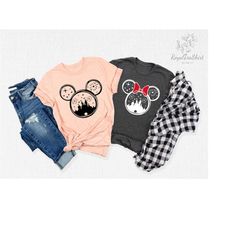 Mickey Minnie Head Shirt, Mickey Mouse Shirt, Minnie Mouse Shirt, Disney Ear Shirt, Disney Couple Tshirts, Minnie Christ