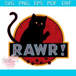 Rawr! Jurassic Cat Svg, Trending Svg, Rawr Svg, Cat Svg, Kitten Svg, I love you Svg, svg files