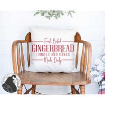 Gingerbread SVG, Ginger Bread Cut File for Christmas Sign svg, Christmas ClipArt, Winter Digital Download for Cricut Sil