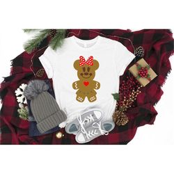 Ginger Bear Girl Shirt, Gingerbread Shirt, Ginger Girl Shirt, Christmas Shirt, Christmas Family Shirt, Merry Christmas S