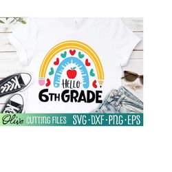 Sixth Grade Teacher Shirt svg, 6th Grade Teacher Shirt, Classroom Svg, Teacher Gift Svg, Cut File, Silhouette Svg, Cricu