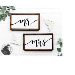 Mr and Mrs SVG, Bride and Groom svg, Wedding Sign svg, Wedding Decor, Reception svg, Cricut, Silhouette, , DXF, PNG