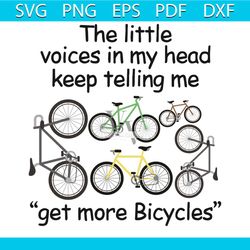 The Little Voices In My Head Keep Telling Me Svg, Trending Svg, Little Voices Svg, Bicycle Svg, More Bicycles Svg, Bicyc