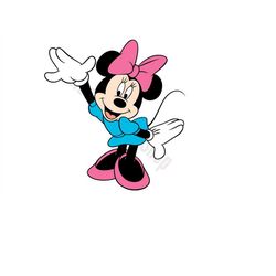 Minnie Mouse Cute SVG, Minnie Mouse SVG, Cut File - Digital Download svg dxf png Design For Cricut or Silhouette Cut Fil