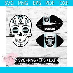 Las Vegas Raiders Svg, NFL Svg, Bundle, Svg, Cricut File, Football Svg, Skull Svg