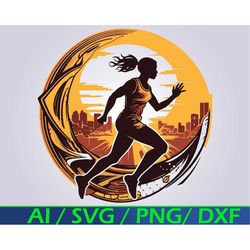 Track and Field SVG Digital Download runner svg track and field clip art cross country png track and field logo for subl