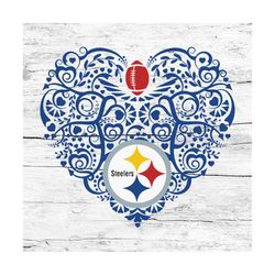 Pittsburgh Steelers, Heart SVG, NFL Svg, Football Svg, Cricut File, Svg