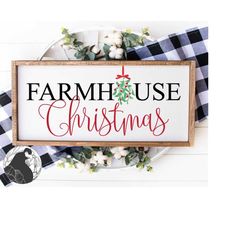 Farmhouse Christmas SVG, Mistletoe Cut File for Christmas Sign svg, Farmhouse Wall Art svg, Digital Download, Cricut Sil