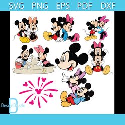 Mickey and Minnie Bundle Svg, Disney Svg, Micky Svg, Minnie Svg, Walt Disney Svg, Mickey
