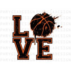 love basketball png , basketball design , basketball ball , basketball sublimation design , basketball clipart , digital