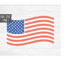 Instant SVG/DXF/PNG Wavy American Flag svg, united states svg, america svg, 4th of july svg, sign, U.S.A. svg, independe