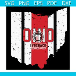 State of Ohio pride svg, State of Ohio svg, striped graphic design, striped graphic shirt, striped graphic gift, striped