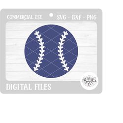 Instant SVG/DXF/PNG Simple Baseball svg, baseball svg, sports svg, baseball graphic svg, t-ball svg, softball svg, clip
