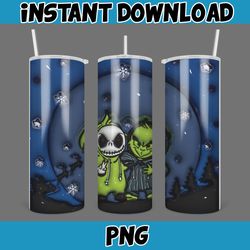 3D Inflated Halloween Season Sublimation Tumbler Design Download PNG, 20 Oz Digital Tumbler Wrap PNG (55)