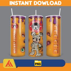 3D Inflated Halloween Season Sublimation Tumbler Design Download PNG, 20 Oz Digital Tumbler Wrap PNG (57)